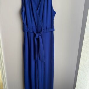 Chic Blue Sleeveless Jumpsuit